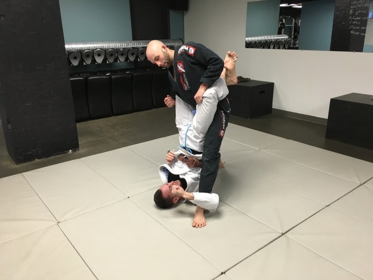 The hand stand sweep in BJJ