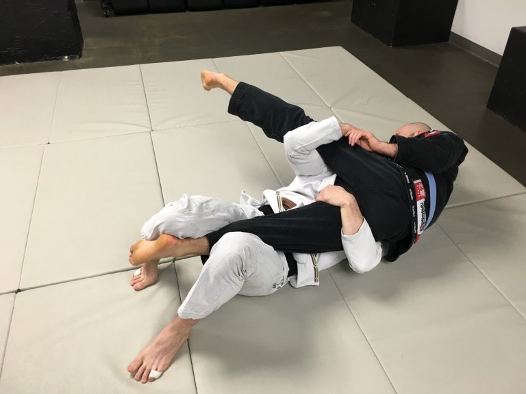 Reverse Old School Sweep from Half Guard in BJJ