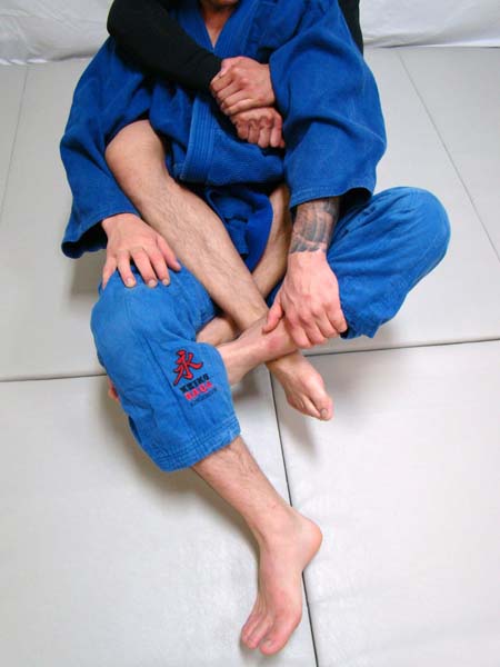 ankle lock from the back position in BJJ