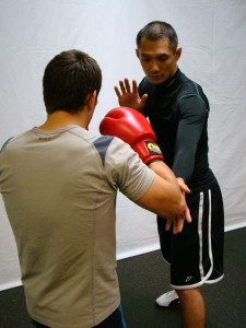 keep your elbow in when punching