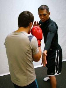 keeping your elbows in for Boxing