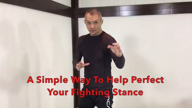 a simple way to perfect your fighting stance