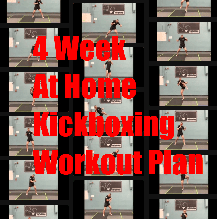 4 week at home kickboxing work out plan feature image