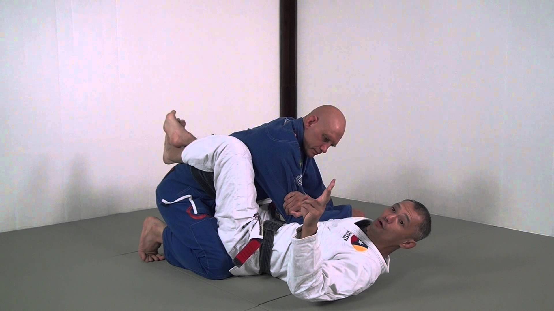 setting up an armbar from the guard in BJJ