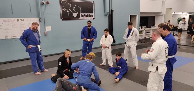 BJJ group class at our Burnaby gym