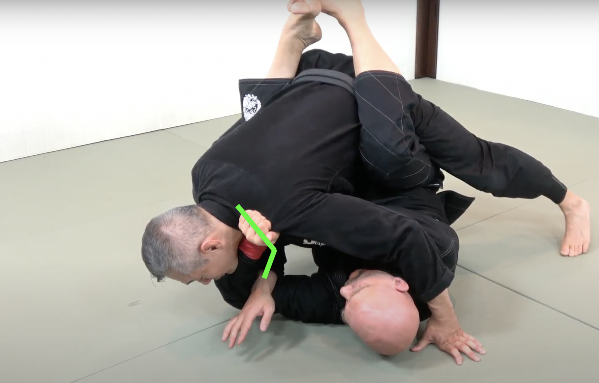 Closed Guard Lapel Choke Defense BJJ Technique