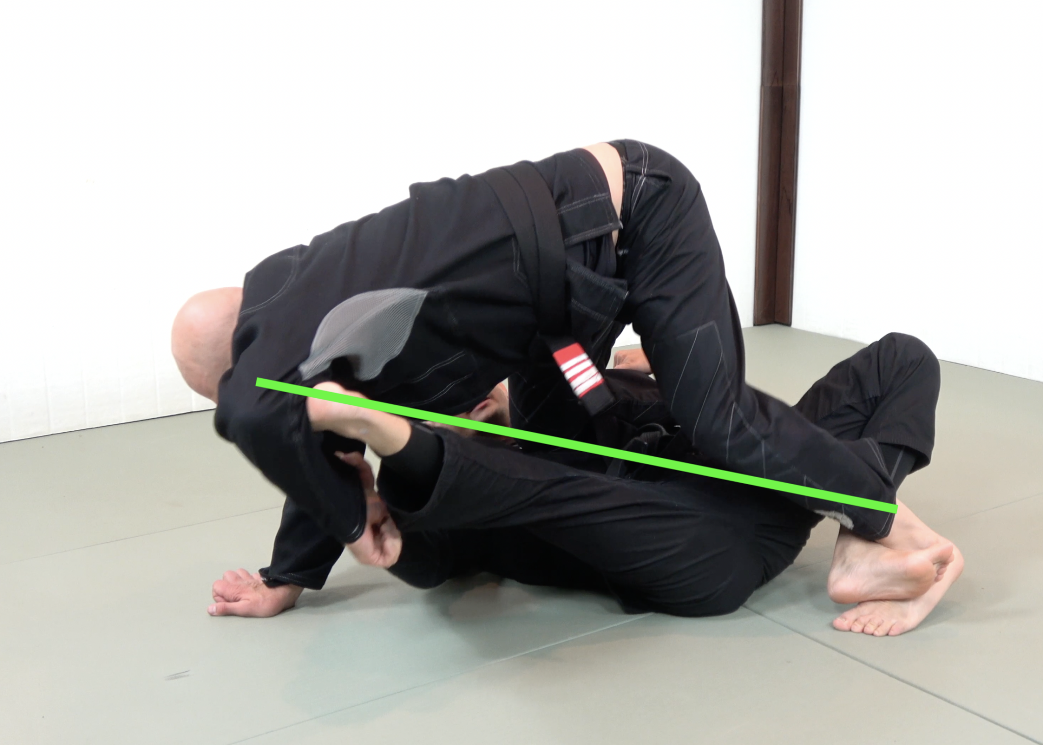 Foot On Bicep Sweep BJJ Technique