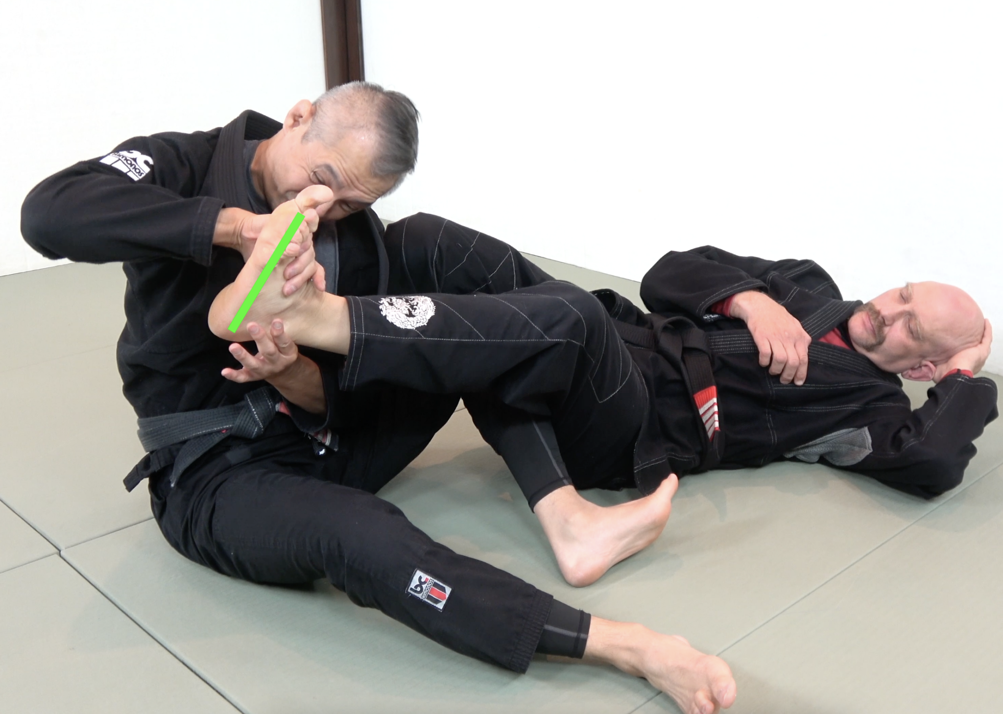 Foot position ankle lock BJJ Technique