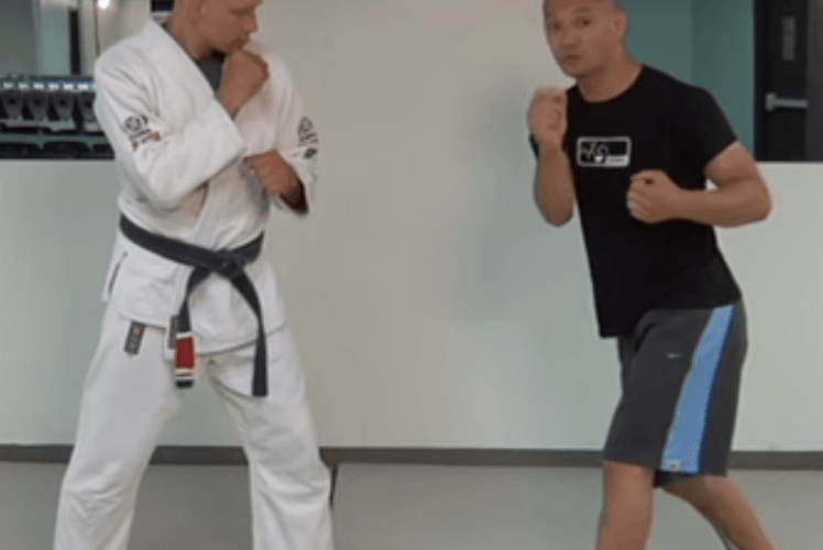Ritchie and Stephan explaining BJJ