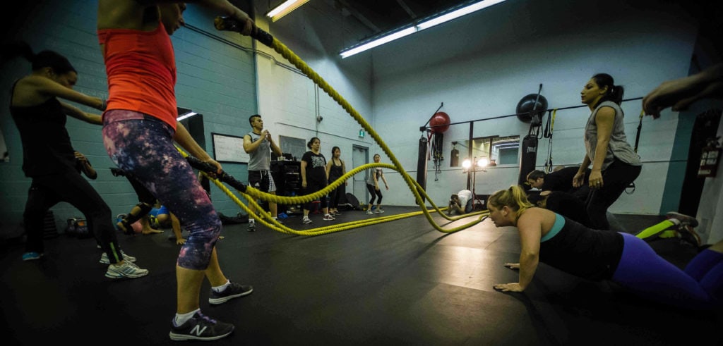 group fitness class at our vancouver gym