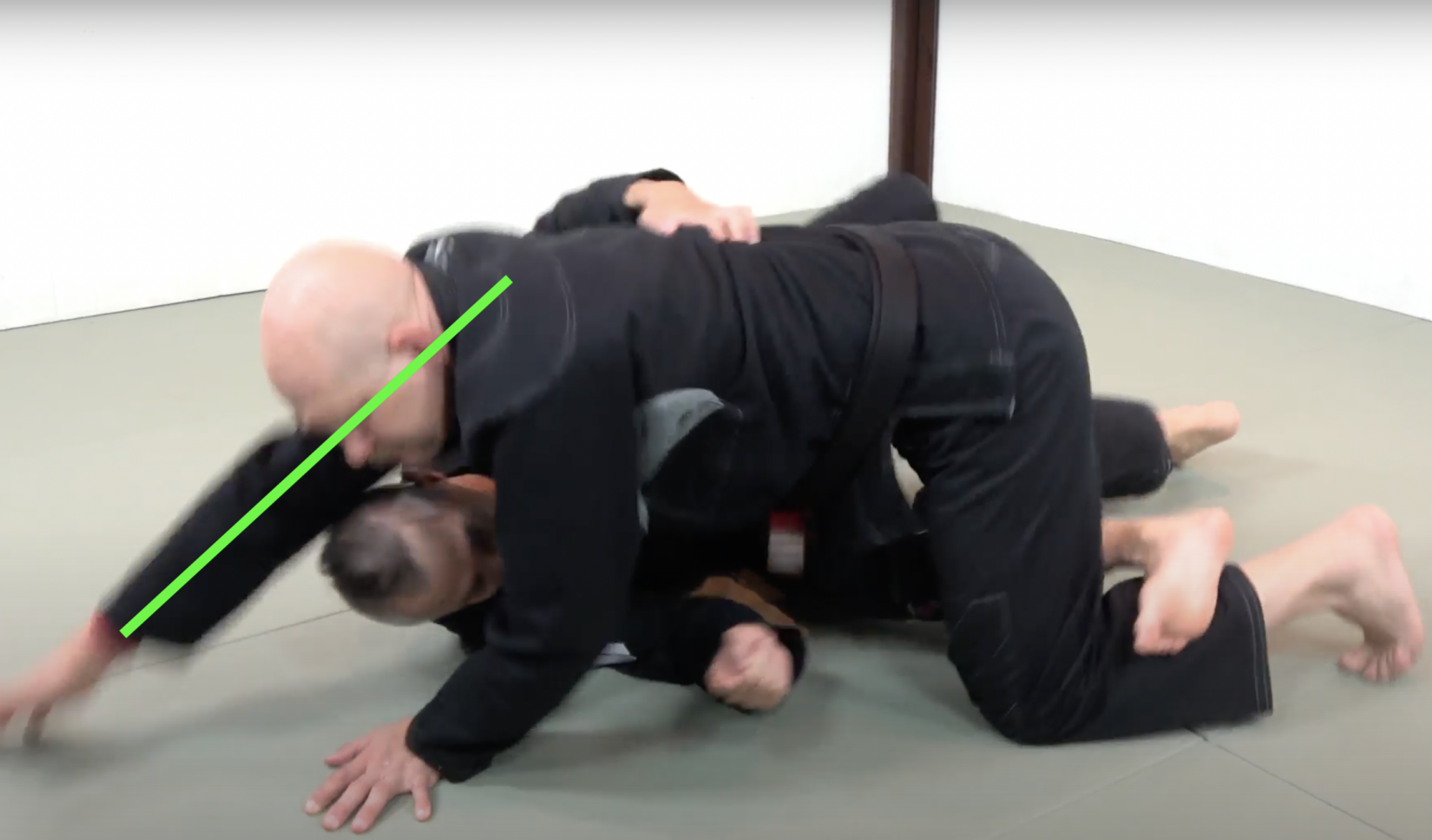 Half Guard Back Take BJJ Technique