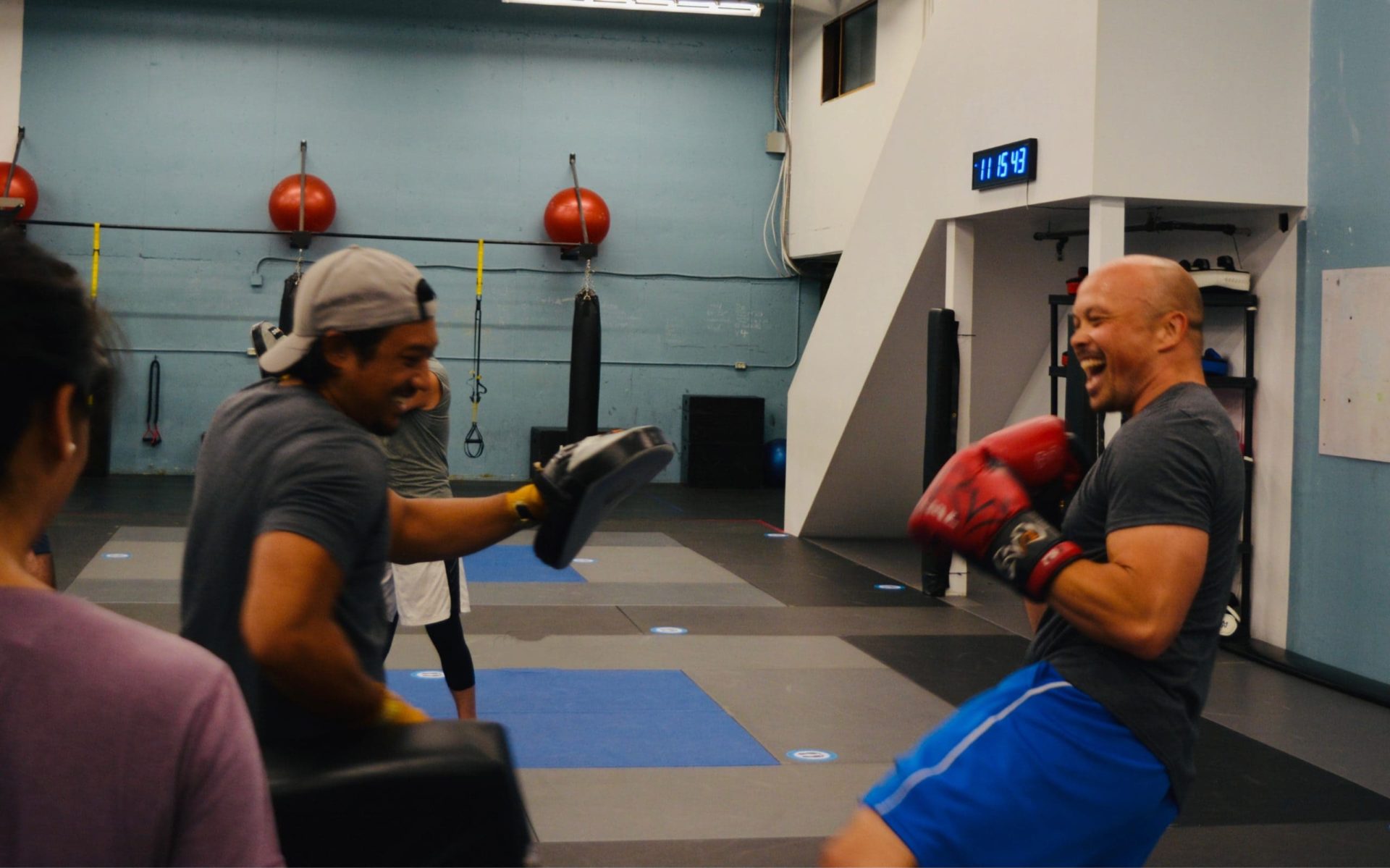 Kickboxing group class in Downtown Vancouver
