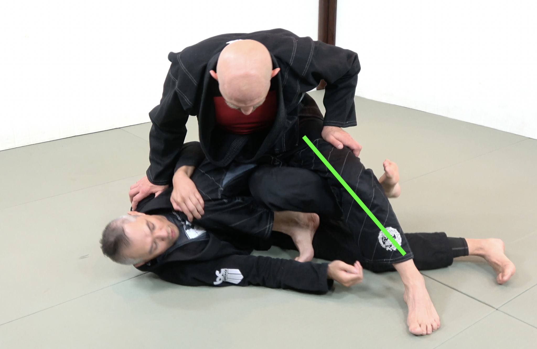 Knee On Belly Escape BJJ Technique