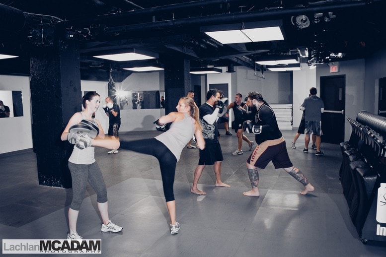 kickboxing group class