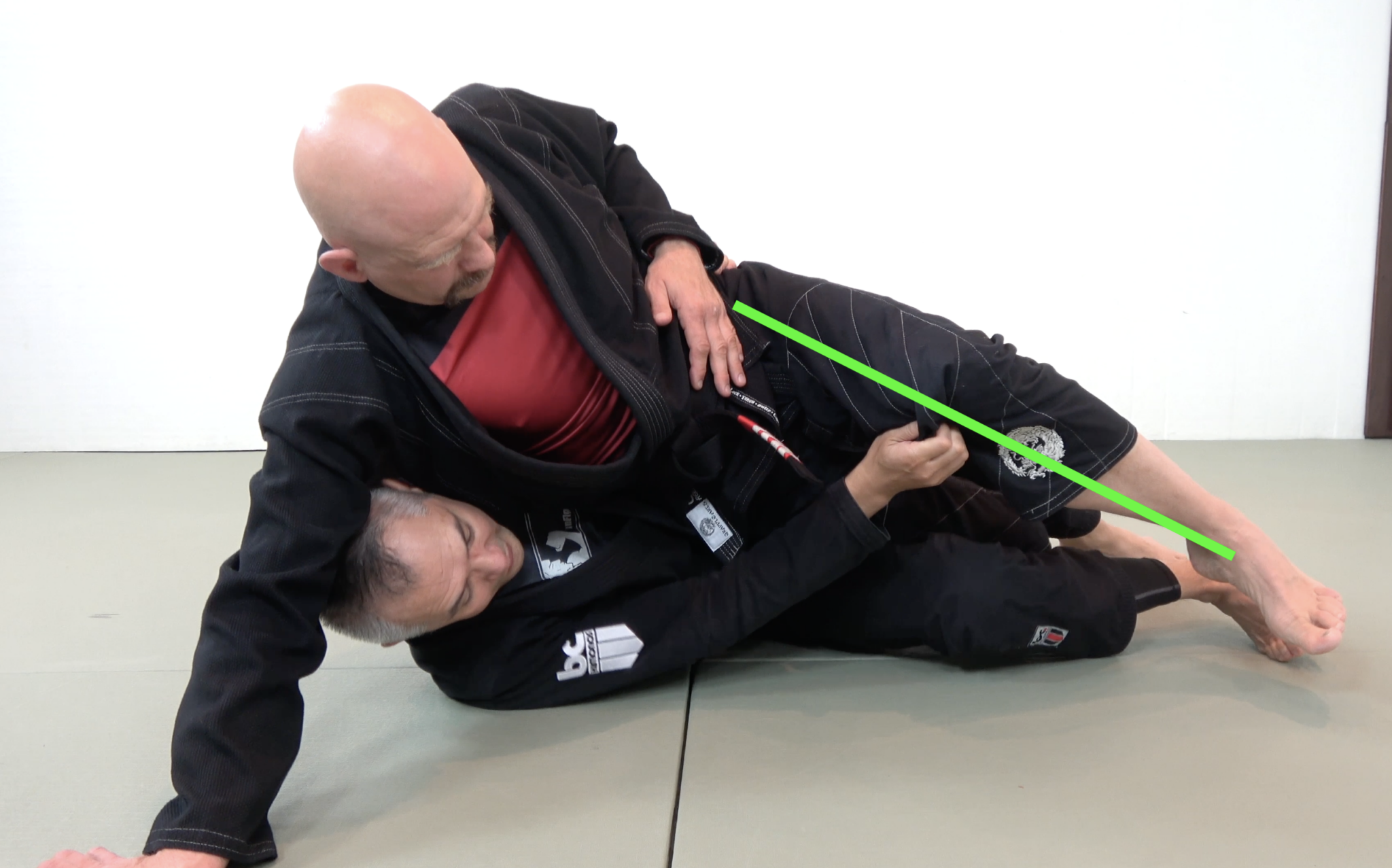 Reverse Half Guard Sweep BJJ Technique