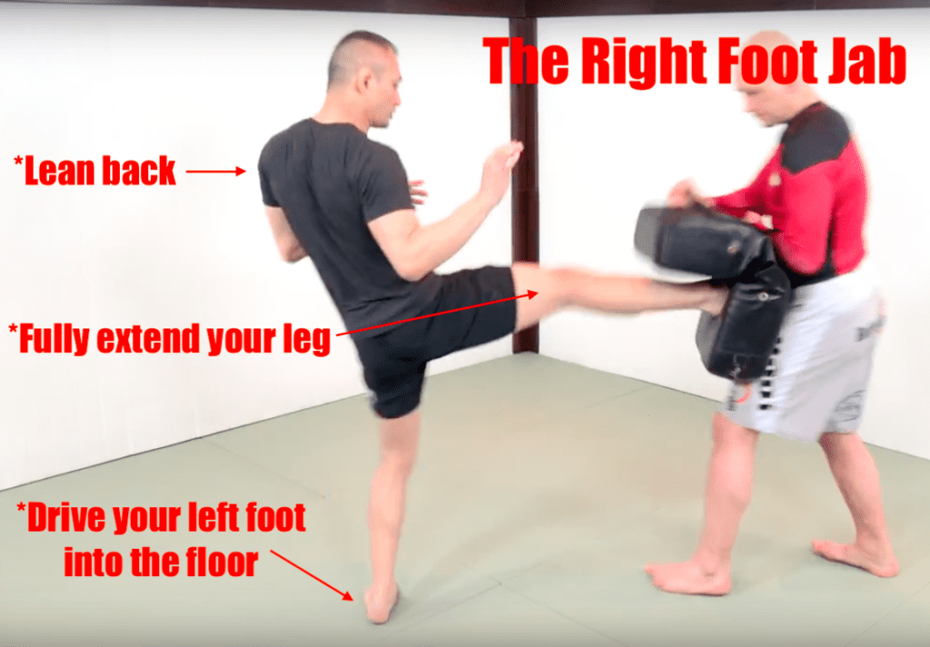 Here's some quick tips to get the most power out of your right foot jab.