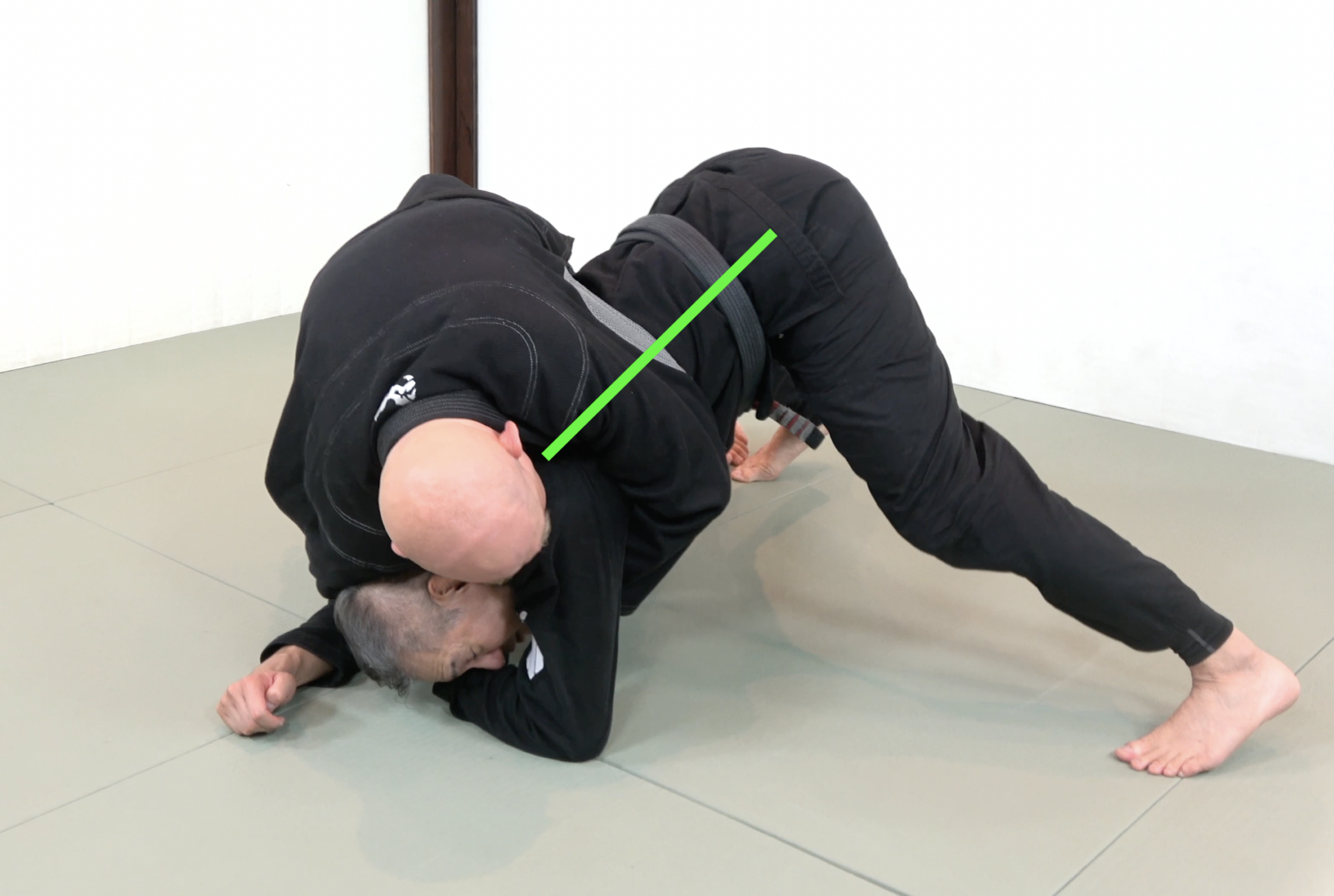 Turtle Escape Hips Up BJJ Technique