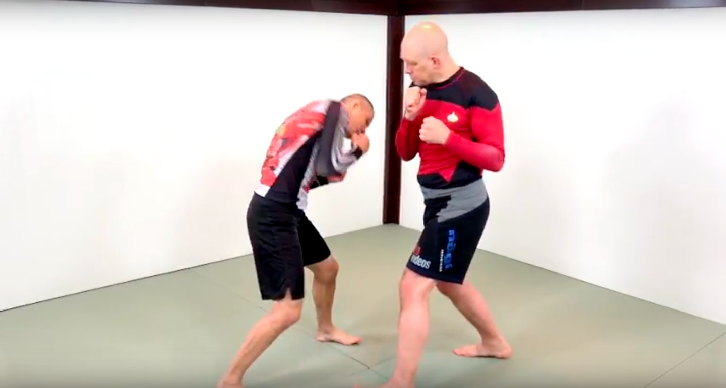 setting up the uppercut for boxing or kickboxing
